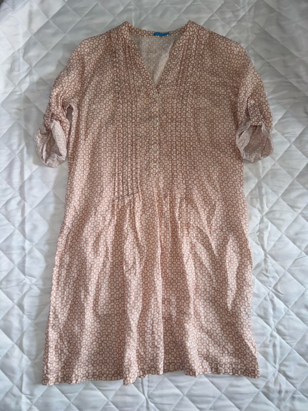 J. McLaughlin Riviera Pleat Front Linen Dress